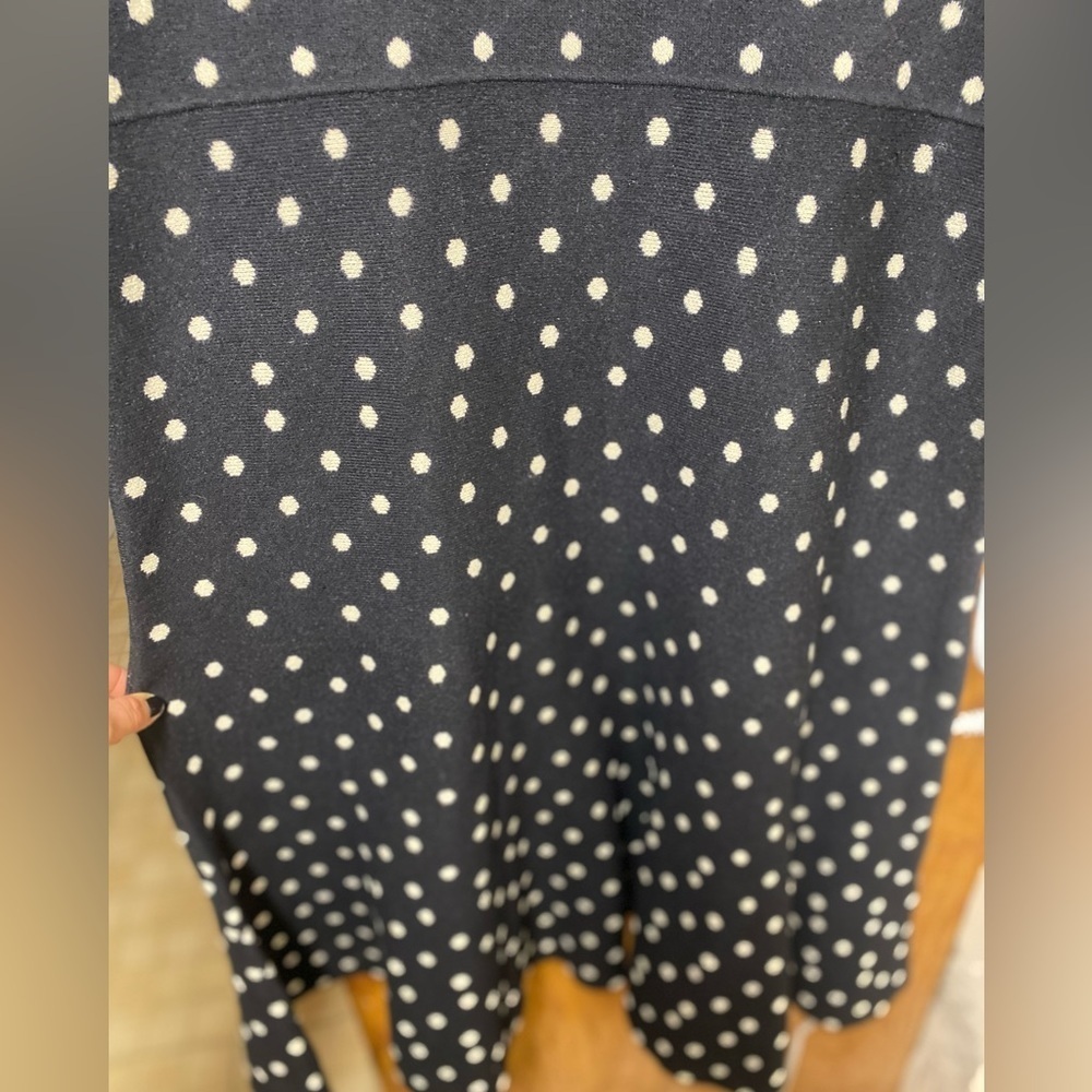 Rachel by Rachel Roy Sweater Dress-Black/White Polka Dot 1X - Picture 11 of 12